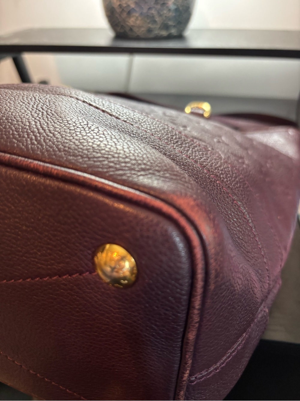 Authentic Louis Vuitton Citadine Empriente Leather Bag W/Dust Bag- Aube Purple - Picture 7 of 16